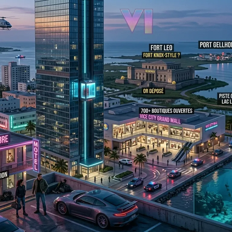 GTA 6 Leaks : La Carte, Vice City et l&rsquo;Exploration du Monde Ouvert